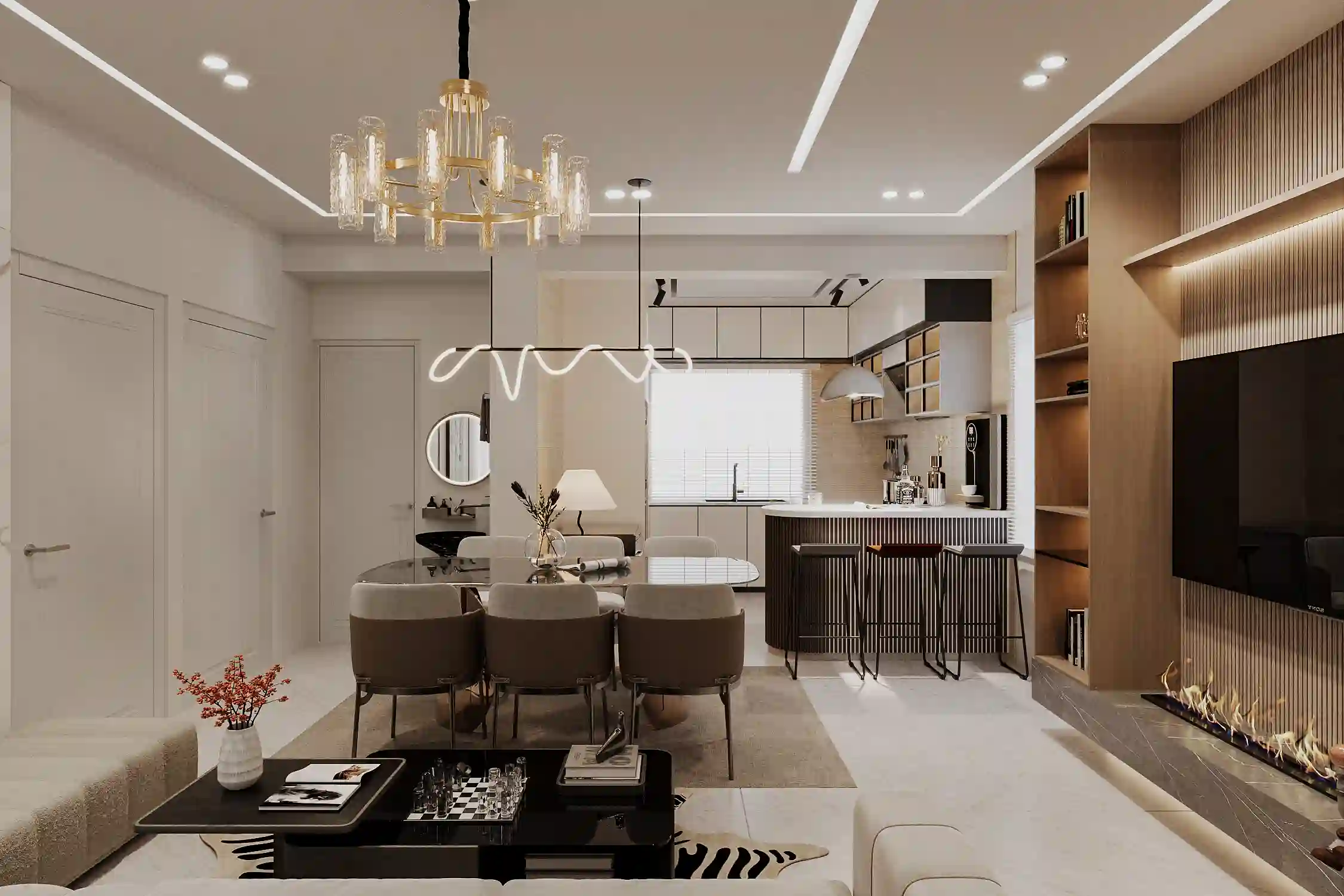 Modern Kitchen & Dining Interior