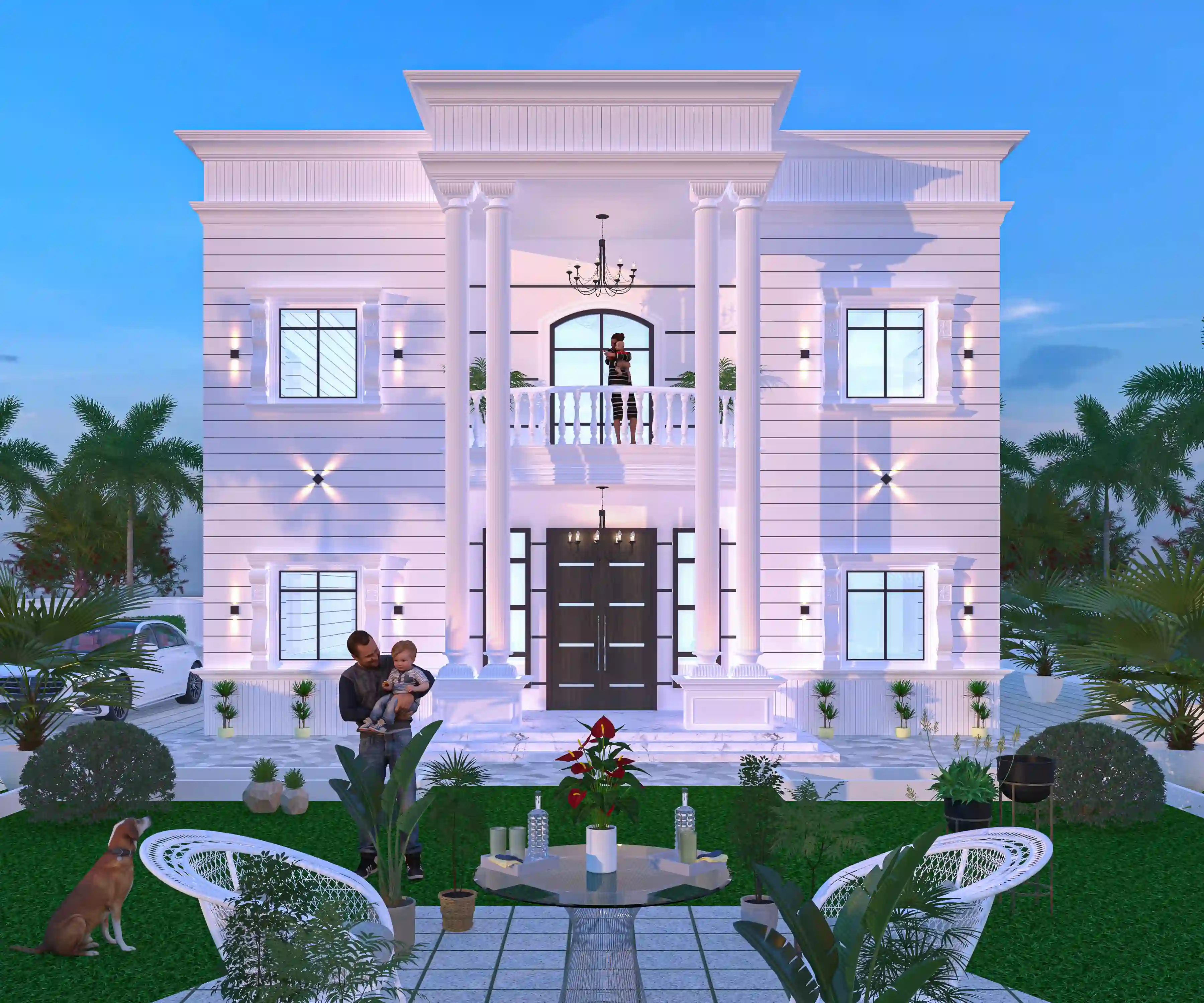 Residential building facade illustrating RAJUK setback compliance